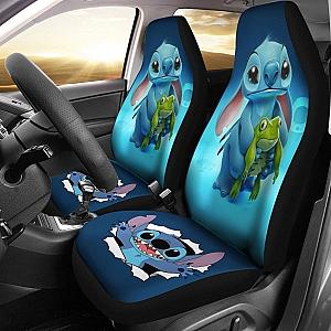 Stitch &amp; Frog Funny Car Seat Covers Universal Fit 194801 SC2712