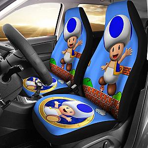 Super Mario Toad Car Seat Covers Funny Gift Idea Nh05 Universal Fit 194801 SC2712