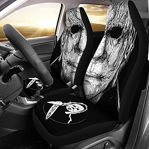 No Live Matter Michael Myer Car Seat Covers For Horror Movies Fan Universal Fit 194801 SC2712