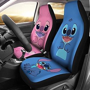 Blue And Pink Stitch Car Seat Covers Universal Fit 194801 SC2712