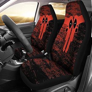 Deadpool Gun Face Car Seat Covers Funny For Fan Universal Fit 194801 SC2712