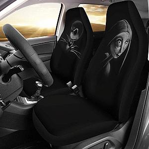 Jack &amp; Sally In Black Car Seat Covers Universal Fit 194801 SC2712