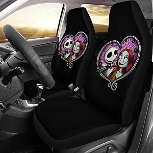 Jack &amp; Sally Nightmare Before Christmas Car Seat Covers Universal Fit 194801 SC2712