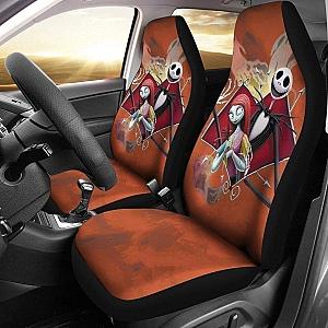 Jack &amp; Sally Nightmare Before Christmas Car Seat Covers Universal Fit 194801 SC2712