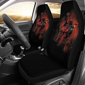 Graphic Art Water Color Deadpool Car Seat Covers Gift For Fan Universal Fit 194801 SC2712