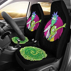 Rick And Morty Art Car Seat Covers Cartoon Fan Gift Universal Fit 210212 SC2712