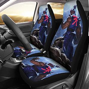 Street Fighter Akuma Car Seat Covers Amazing Gitf Universal Fit 173905 SC2712