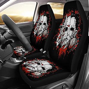 Michael Myers Jason Voorhees Freddy Krueger Leatherface Car Seat Covers Universal Fit 103530 SC2712