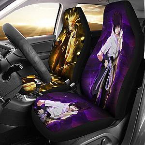 Sasuke And Naruto Art Car Seat Covers Anime Fan Gift H053120 Universal Fit 072323 SC2712