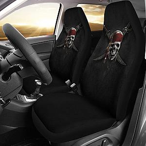 Jack Sparrow Skull Pirates Of The Caribbean Car Seat Covers H042220 Universal Fit 084218 SC2712