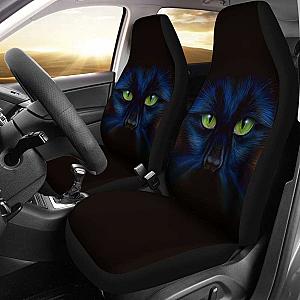 Black Panther Cat Eyes Car Seat Covers Universal Fit 112611 SC2712