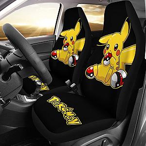 Pretty Pikachu Pokemon Anime Fan Gift Car Seat Covers H200221 Universal Fit 225311 SC2712