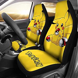Pretty Pikachu Car Seat Covers Pokemon Anime Fan Gift H200221 Universal Fit 225311 SC2712