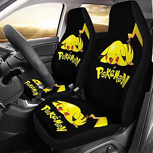 Pikachu Sleepy Car Seat Covers Pokemon Anime Fan Gift H200221 Universal Fit 225311 SC2712