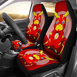 Pikachu Flash Car Seat Covers Pokemon Anime Fan Gift H200221 Universal Fit 225311 SC2712