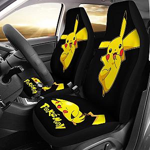 Funny Pikachu Pokemon Anime Fan Gift Car Seat Covers H200221 Universal Fit 225311 SC2712