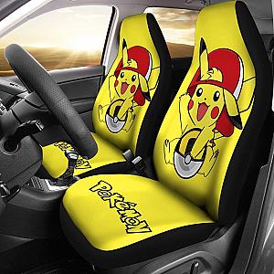 Happy Pikachu Pokemon Anime Fan Gift Car Seat Covers H200221 Universal Fit 225311 SC2712