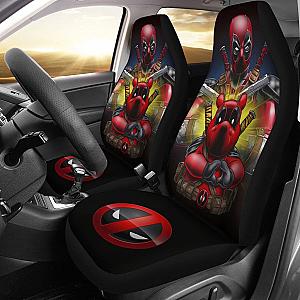 Deadpool And Pooh Car Seat Covers Movie Fan Gift H031020 Universal Fit 225311 SC2712