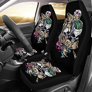 Joker And Harley Quinn Skull Car Seat Covers Movie Fan Gift H031020 Universal Fit 225311 SC2712