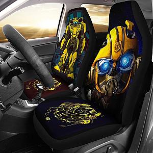 Bumblebee'S Face Transformers Car Seat Covers Lt03 Universal Fit 225721 SC2712