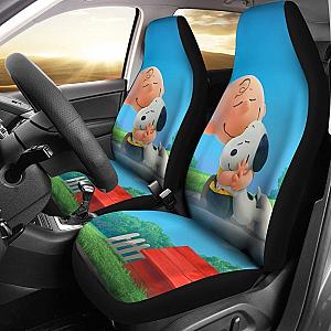 Charlie Brown Hugging Snoopy Car Seat Covers Lt03 Universal Fit 225721 SC2712