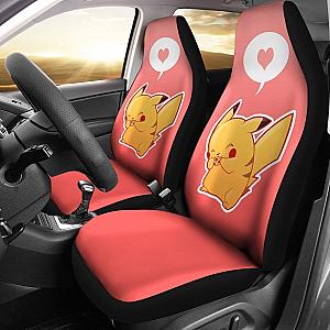 Cute Pikachu Hearts Pokemon Car Seat Covers Lt03 Universal Fit 225721 SC2712