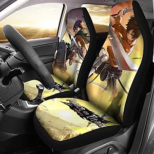 Eren &amp; Mikasa Attack On Titan Car Seat Covers Lt03 Universal Fit 225721 SC2712