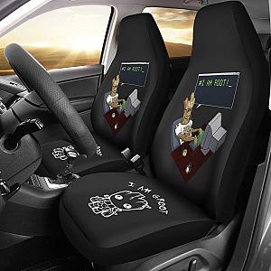 Groot Playing Computer Funny Car Seat Covers Lt03 Universal Fit 225721 SC2712