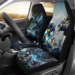 Jeager Vs Kaiju Battle Pacific Rim Car Seat Covers Lt04 Universal Fit 225721 SC2712