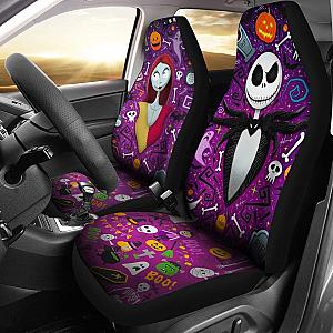 Jack &amp; Sally Nightmare Before Christmas Love Story Car Seat Covers Lt03 Universal Fit 225721 SC2712