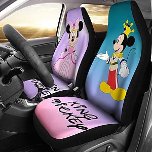 King Mickey &amp; Queen Minnie Car Seat Covers Nh07 Universal Fit 225721 SC2712