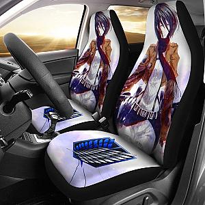 Mikasa Attack On Titan Anime Car Seat Covers Lt03 Universal Fit 225721 SC2712