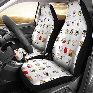 Peanuts Snoopy &amp; Friends Cute Car Seat Covers Lt03 Universal Fit 225721 SC2712