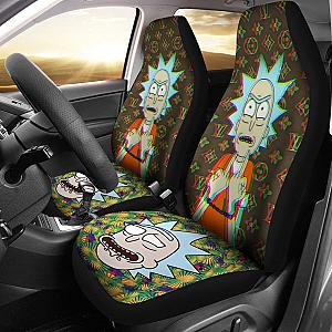 Rick Middle Finger Rick And Morty Car Seat Covers Lt04 Universal Fit 225721 SC2712
