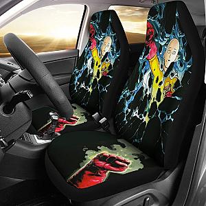 Saitama Punches One Punch Man Car Seat Covers Lt03 Universal Fit 225721 SC2712