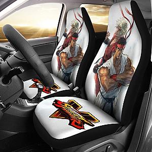 Ryu Vs Ken Street Fighter V Car Seat Covers For Gamer Mn05 Universal Fit 225721 SC2712