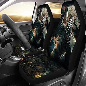 Scream Ghost Face Car Seat Covers Lt02 Universal Fit 225721 SC2712