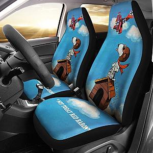 Snoopy Flying Ace Not Today Baron Car Seat Covers Mn05 Universal Fit 225721 SC2712