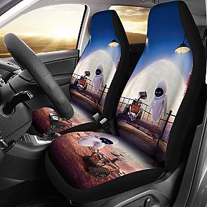 Wall E &amp; Eve Disney Car Seat Covers Lt03 Universal Fit 225721 SC2712