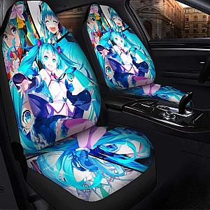Blue Hatsune Miku Seat Covers 101719 Universal Fit SC2712