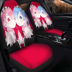 Ram And Rem Re Zero Cute Anime Girl Seat Covers 101719 Universal Fit SC2712