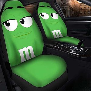 M&amp;M Green Chocolate Seat Covers 101719 Universal Fit SC2712