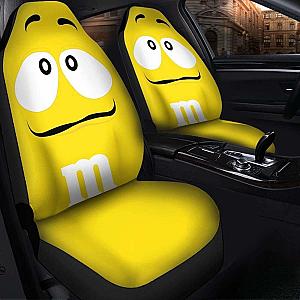 M&amp;M Yellow Chocolate Seat Covers 101719 Universal Fit SC2712