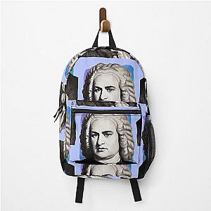 German Composer Johann Sebastian Bach - blue - illustration  Backpack