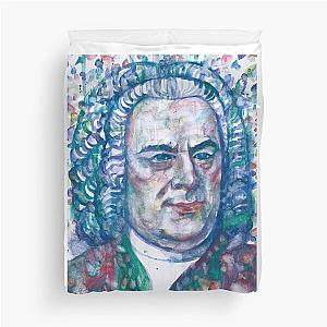 JOHANN SEBASTIAN BACH - watercolor portrait Duvet Cover