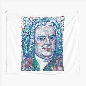 JOHANN SEBASTIAN BACH - watercolor portrait Tapestry