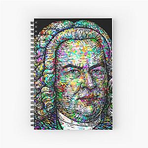 JOHANN SEBASTIAN BACH ink and watercolor portrait Spiral Notebook