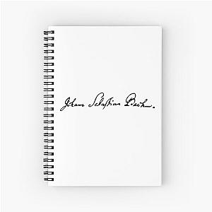 Johann Sebastian Bach signature Spiral Notebook