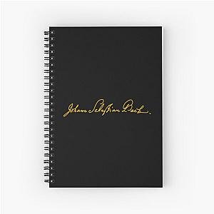 Johann Sebastian Bach - Signature - Old Gold - RB Spiral Notebook