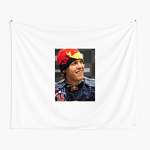 Sebastian Vettel The Youngest Quadruple Champ Sebastian Vettel Tapestries